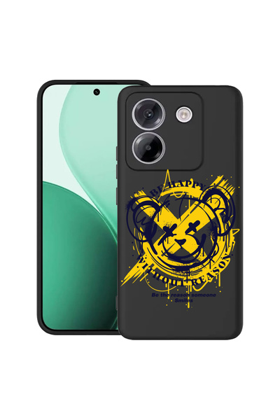 bestcase Carcasă ultra subțire TPU pentru Poco M7 Pro 5G, cu design Teddy Be Be Happy, 2100003 B 1559
