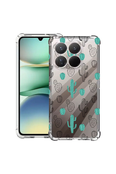 bestcase Carcasă antișoc pentru Xiaomi 15T, cu design Cactus, 2100000 AS 84