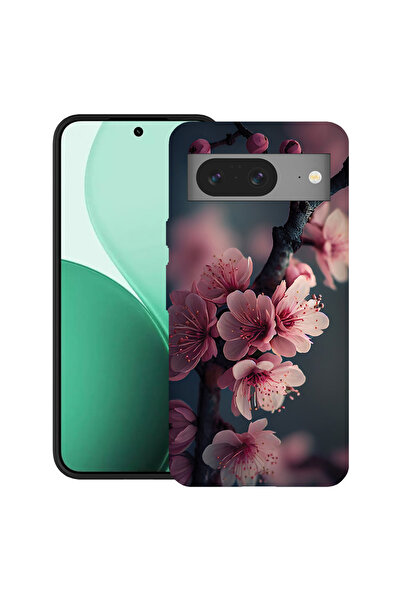 bestcase Carcasă ultra subțire TPU pentru Google Pixel 8, cu design Cherry Bl...