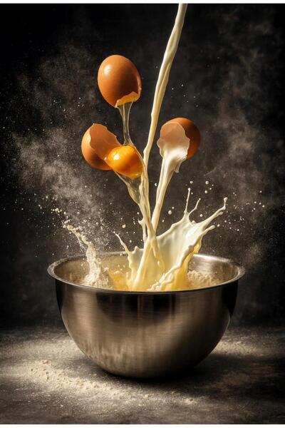 BENA LİFE Paslanmaz Çelik Derin Çırpma ve Karıştırma Kasesi Kek ve Pasta