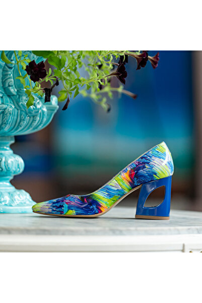 OEM Pantofi Dama Cu Toc Gros Ondine Magic Blue - 37