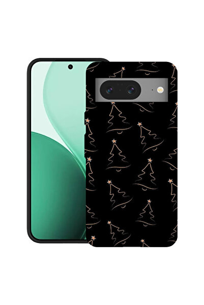 bestcase Carcasă ultra subțire TPU pentru Google Pixel 8, design brad de Crăc...