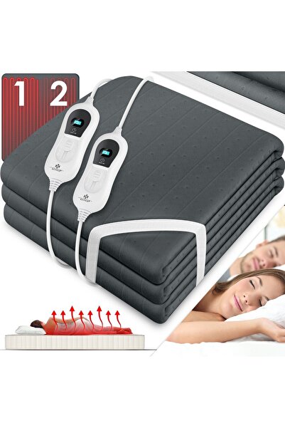 KESSER KESSER® electric sheet with remote control and automatic shut-off 140/160 gray