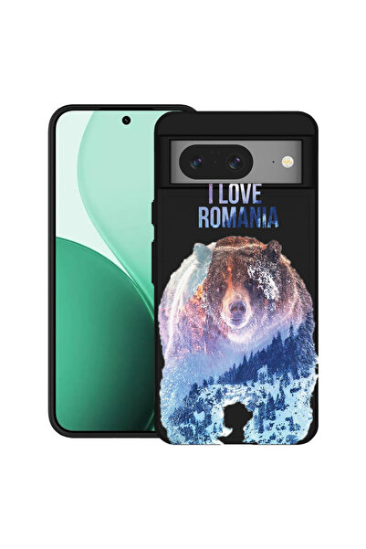 bestcase Carcasă ultra subțire TPU pentru Google Pixel 8, cu design I Love Ro...