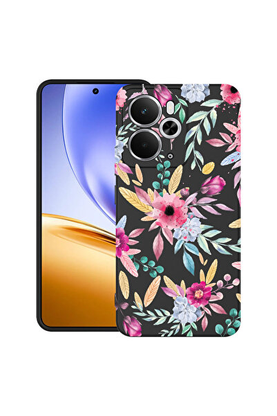 bestcase Carcasă ultrasubțire TPU pentru Realme 14 5G, cu design Happy Flower...