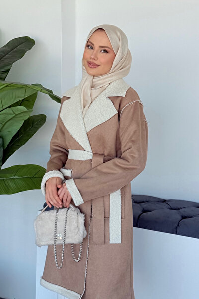 Şulemoda Giyim Fenomen Suede Coat Mink