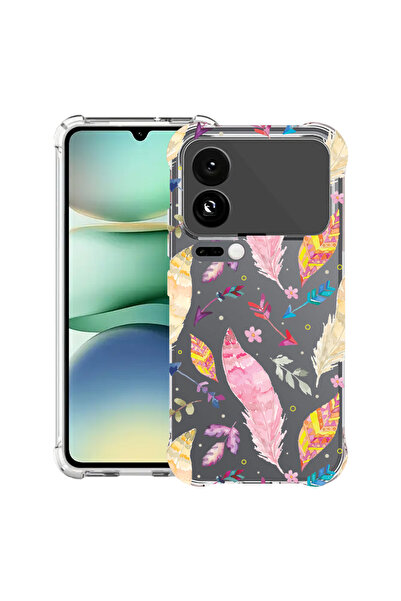 bestcase Carcasă antișoc pentru Xiaomi 17 Pro, cu design pene colorate, 2099997 AS 68