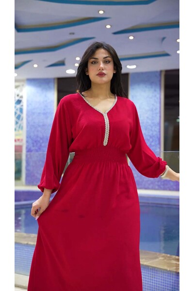 Zainah Jalabiya Crape Fabric Festival and Party Dress for Women