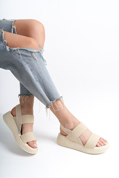 Redoxy Sandale de zi cu zi cu bandă dublă, ortopedice și cu talpă groasă