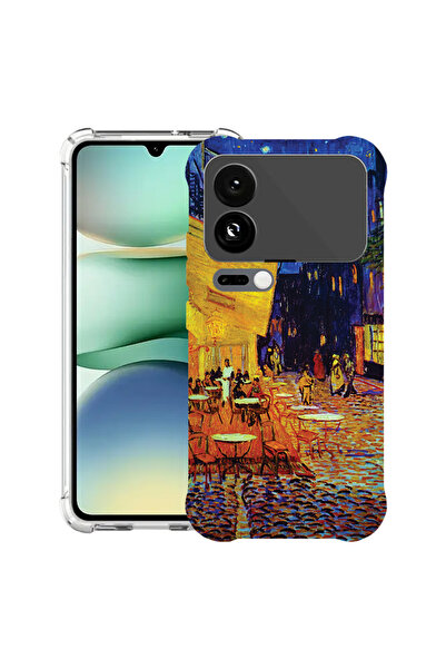 bestcase Husă antișoc pentru Xiaomi 17 Pro Max, cu design Van Gogh Café teras...