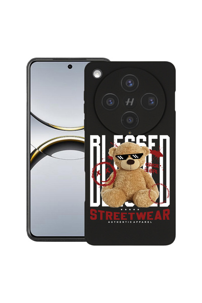 bestcase Husă premium din silicon pentru OPPO Find X8, cu design Teddy Bear B...