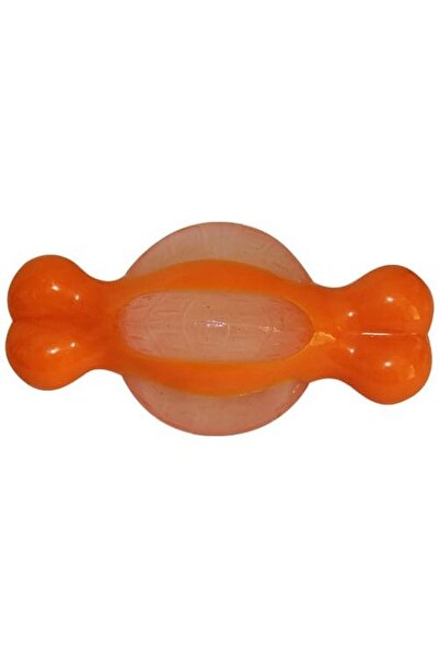 Other لعبة جيم دوج كبيرة الحجم على شكل عظمة برتقالية اللون