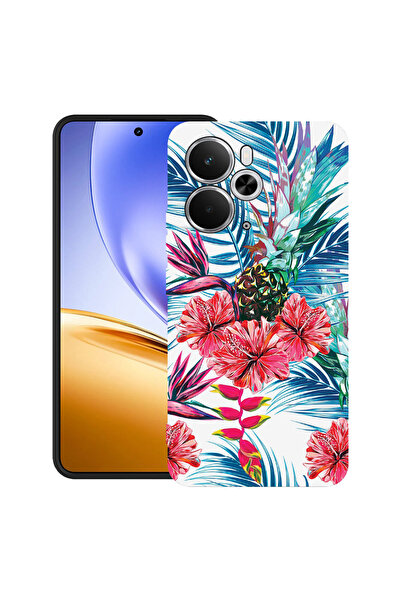 bestcase Carcasă ultrasubțire TPU pentru Realme 14 5G, cu design floral, 3113...