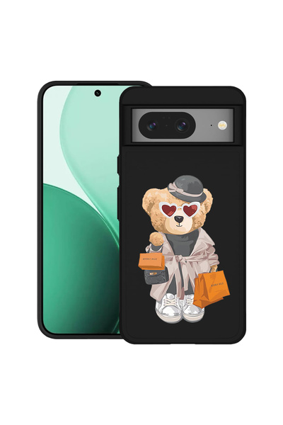 bestcase Carcasă ultrasubțire TPU pentru Google Pixel 8, cu design ursuleț de...