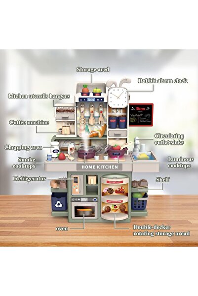 OEM fisca Mini Kitchen Playset for Toddlers, 37 Pieces