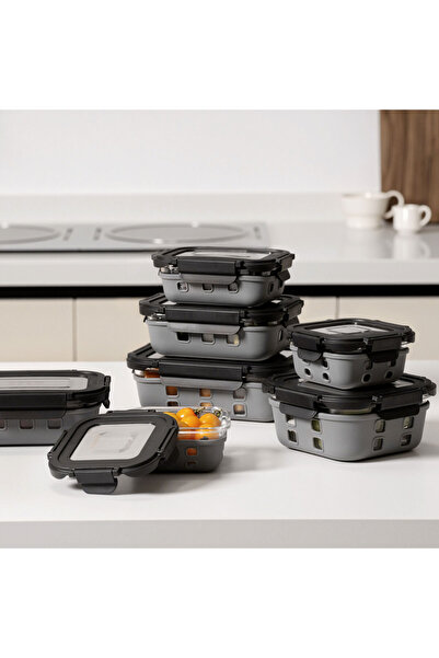 Arshia 7-piece glass storage container set