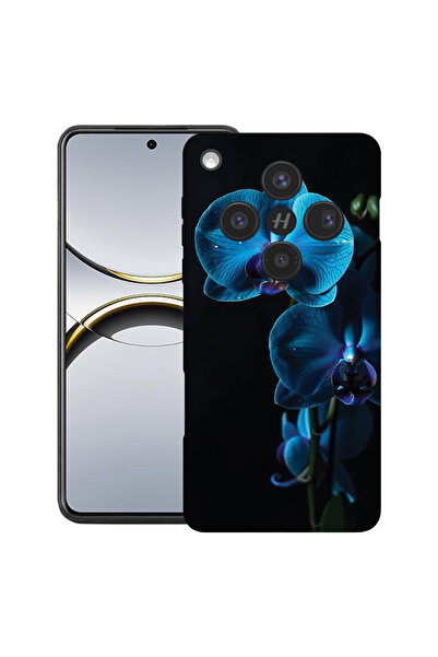 bestcase Husă premium din silicon pentru OPPO Find X8, cu design Blue Orchid,...