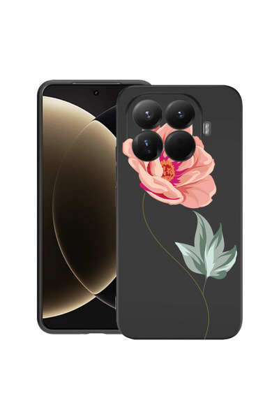 bestcase Husă premium din silicon pentru Xiaomi 15T Pro, cu design roz, 31000...