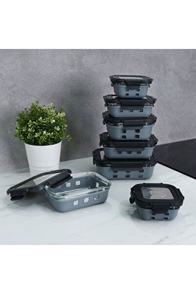 Arshia 7-piece glass storage container set