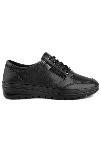Voyager 8568 Women's Black Leather (36-41) Comfort Shoes