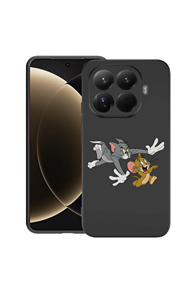 bestcase Husă premium din silicon pentru Xiaomi 15T Pro, cu design Tom și Jer...