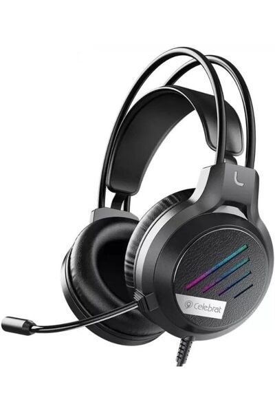 Generic Celebrat GM-2 Overhead Wired Gaming Headset - 5.1 HD Surround, Noise Cancelling Mic