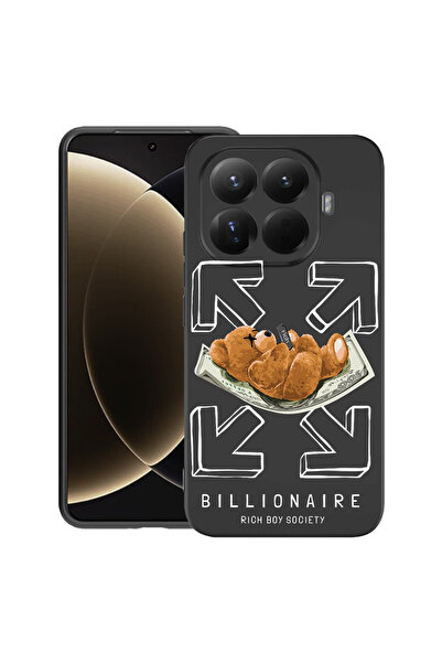 bestcase Husă premium din silicon pentru Xiaomi 15T Pro, cu design Billionaire Bear, 3100018 PB 1895