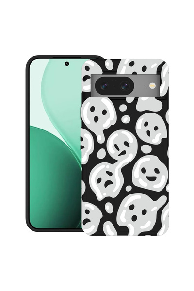 bestcase Carcasă ultra subțire TPU pentru Google Pixel 8, cu design gri acid ...