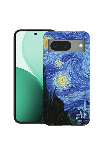 bestcase Carcasă ultrasubțire TPU pentru Google Pixel 8, cu design Van Gogh -...