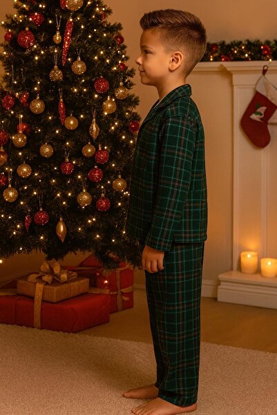Mışıl Kids Checkered Boys' Pajama Set