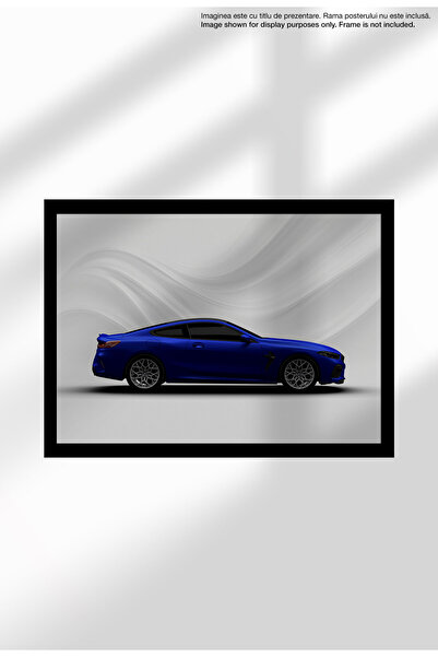 21mxm Sports Car Canvas Poster - Unframed Digital Print on Matte Canvas - 1511 M8 Competition - Blue