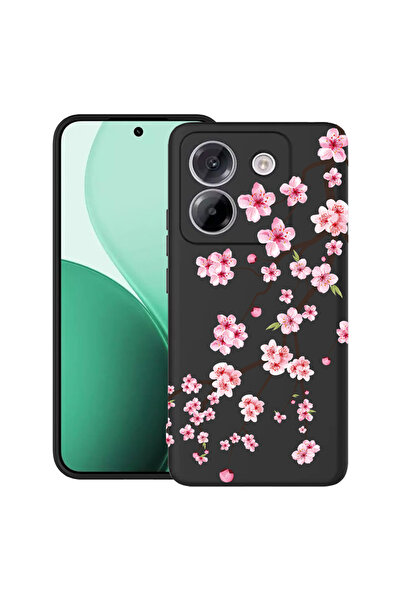 bestcase Carcasă ultra subțire TPU pentru Poco M7 Pro 5G, design cu cireș jap...