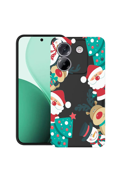 bestcase Carcasă ultra subțire TPU pentru Poco M7 Pro 5G, cu design de Crăciun, 2100003 B 338