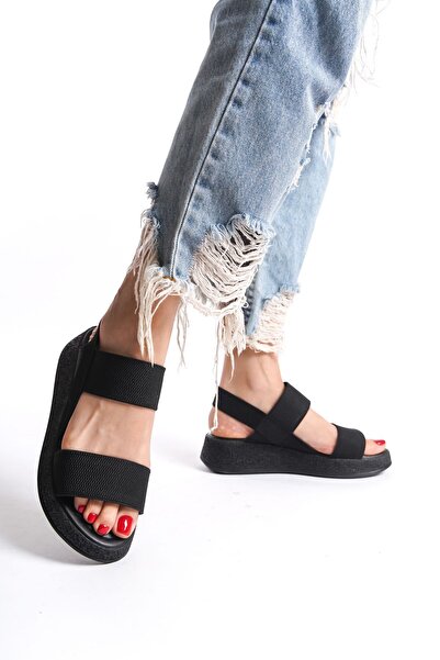 Redoxy Women's Orthopedic and Thick Sole Double Banded Elastic Daily Sandals