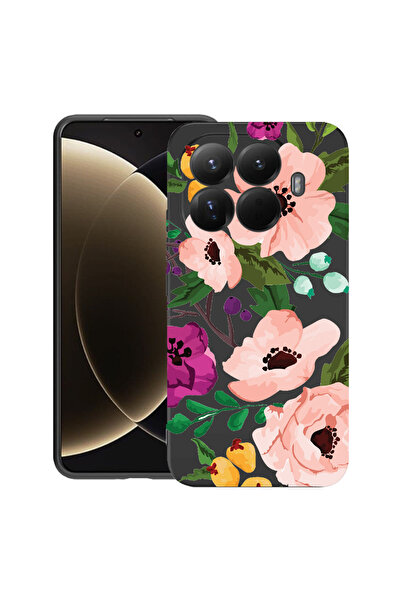 bestcase Husă premium din silicon pentru Xiaomi 15T Pro, cu design floral pastel, 3100018 PB 629