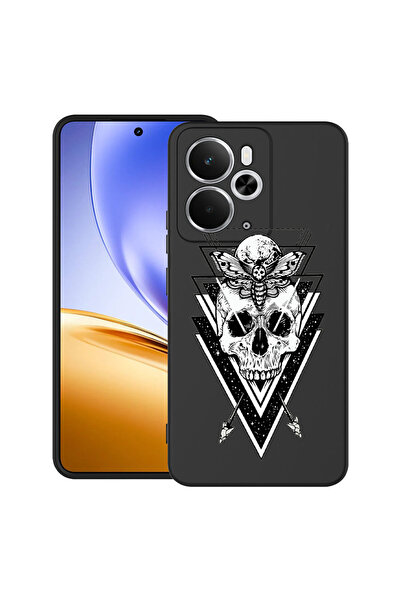 bestcase Carcasă ultrasubțire TPU pentru Realme 14 5G, design cu craniu, 3113...