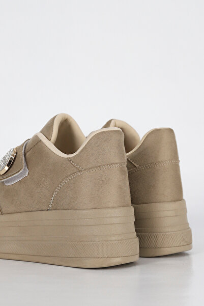 Mamito Ayakkabı Mdl 1477 Gold Metal Stone Buckle Detailed Sports Shoes