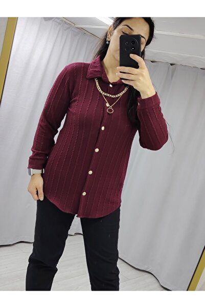 tellevolle kolye detaylı gömlek