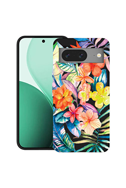 bestcase Carcasă ultrasubțire TPU pentru Google Pixel 8, cu design floral, 21...