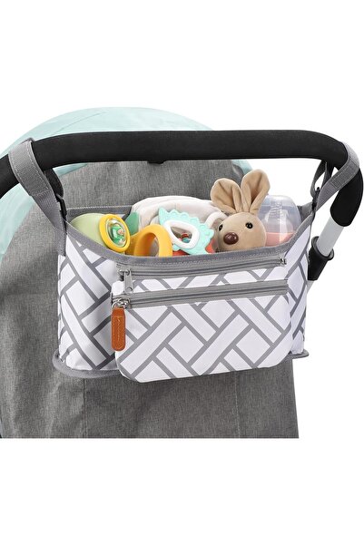 Generic Universal Stroller Organizer with Removable Phone Pouch and Cup Holder - Nalakal