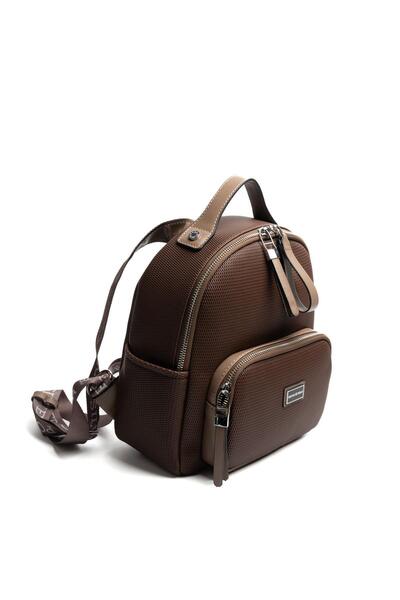 Silver Polo Silver & Polo Brown - Mink Sp1130 Women's Backpack
