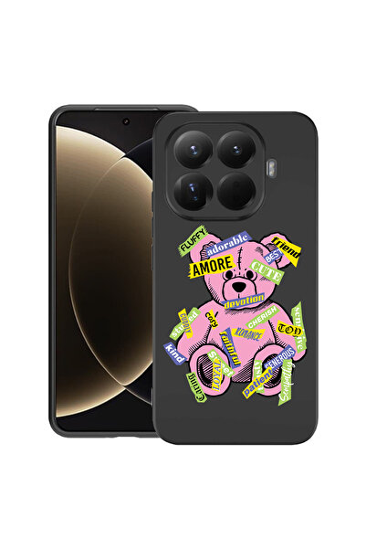 bestcase Husă premium din silicon pentru Xiaomi 15T Pro, cu design Teddy Bear Amour, 3100018 PB 1547