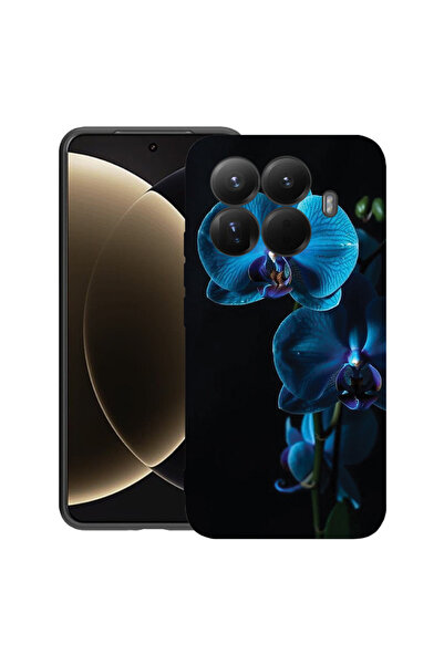 bestcase Husă premium din silicon pentru Xiaomi 15T Pro, cu design Blue Orchid, 3100018 PB 1403