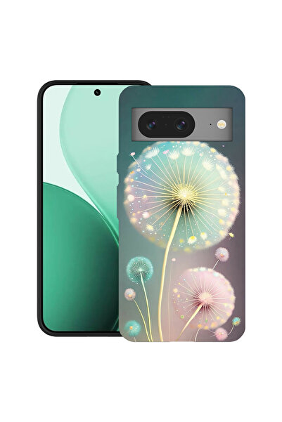 bestcase Carcasă ultra subțire TPU pentru Google Pixel 8, cu design păpădie v...