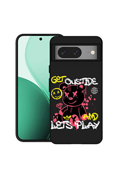 bestcase Carcasă ultra subțire TPU pentru Google Pixel 8, cu design ursuleț d...