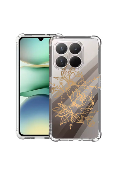 bestcase Carcasă antișoc pentru Xiaomi 17, cu design Golden Rose, 2099999 AS 989