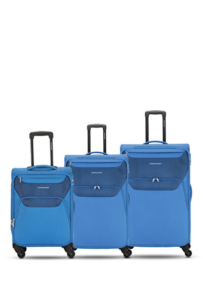 kamiliant BALI 3 PCS SET (55 + 68 + 79 CM) HARD Luggage AQUA BLUE