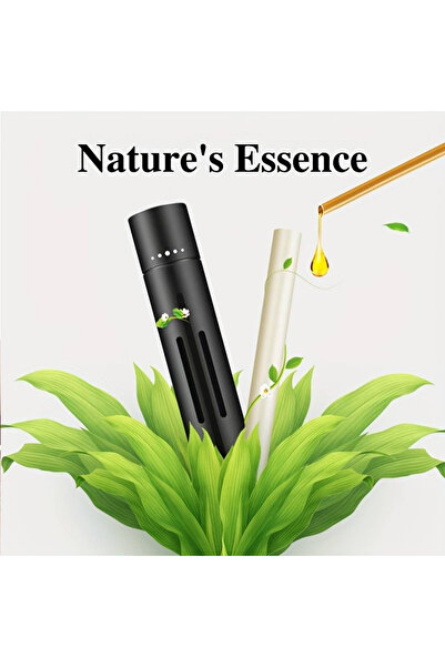 MaffStuff Car Air Freshener Black Aluminum 8.2×1.4 cm – Set of 5 Refills, Ventilation Clip