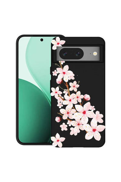 bestcase Carcasă ultrasubțire TPU pentru Google Pixel 8, cu design floare de ...