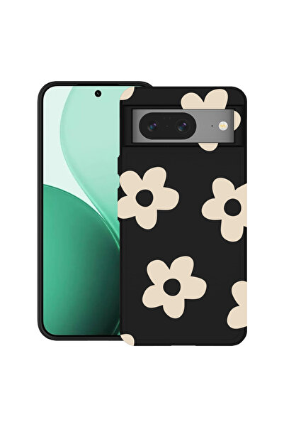 bestcase Carcasă ultra subțire TPU pentru Google Pixel 8, cu design retro Daisy, 2100008 B 1481